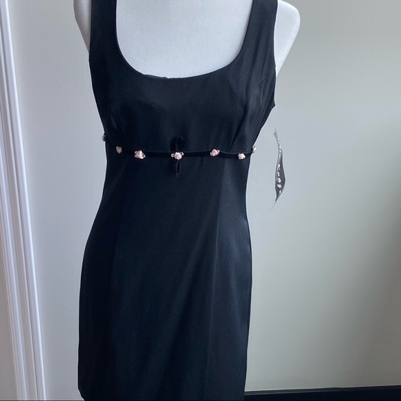 Nite Kraze Black Sleeveless Vintage 90's Dress 10 - Picture 14 of 14